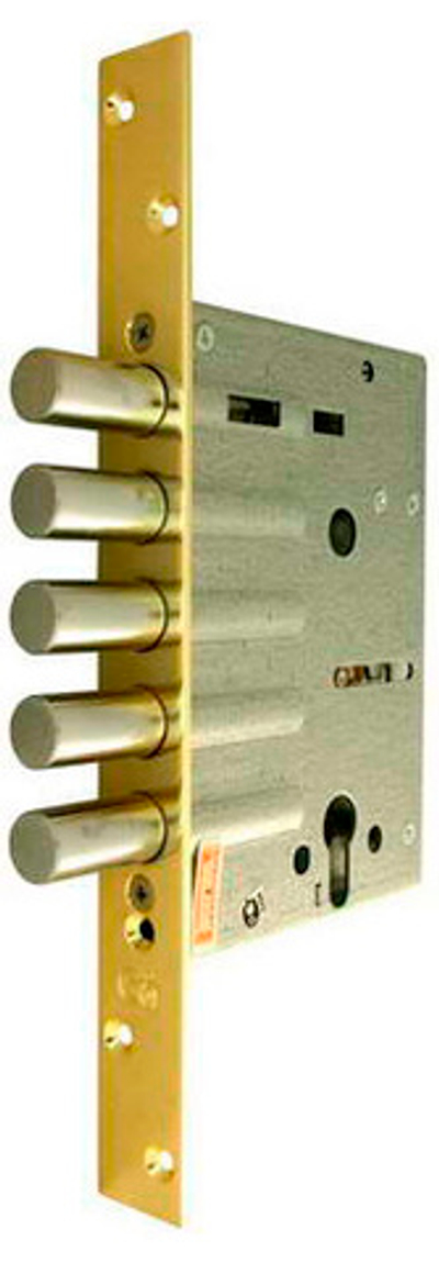 Замок Ритка врезной ЗВ-1РК-001-ЛБ золото (Москва) (Крит)