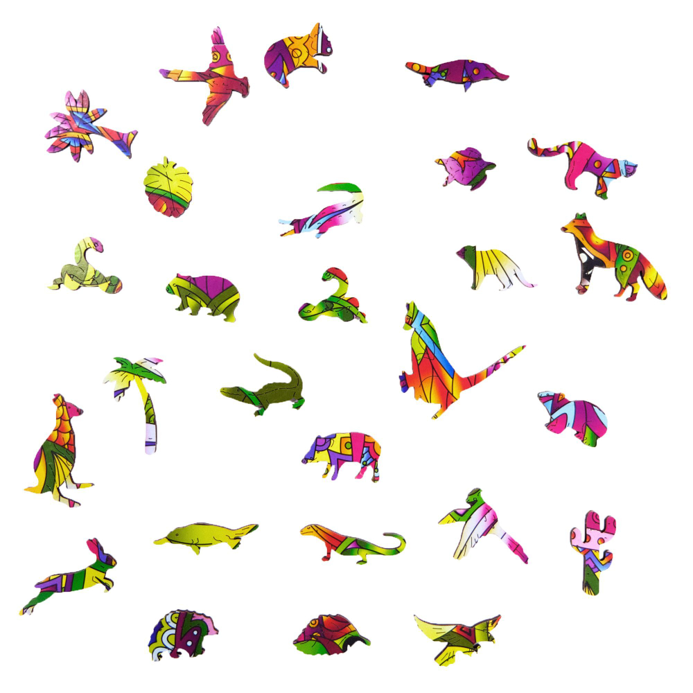 Деревянный пазл Wood Trick Вдохновленный медведь (36x23 см)