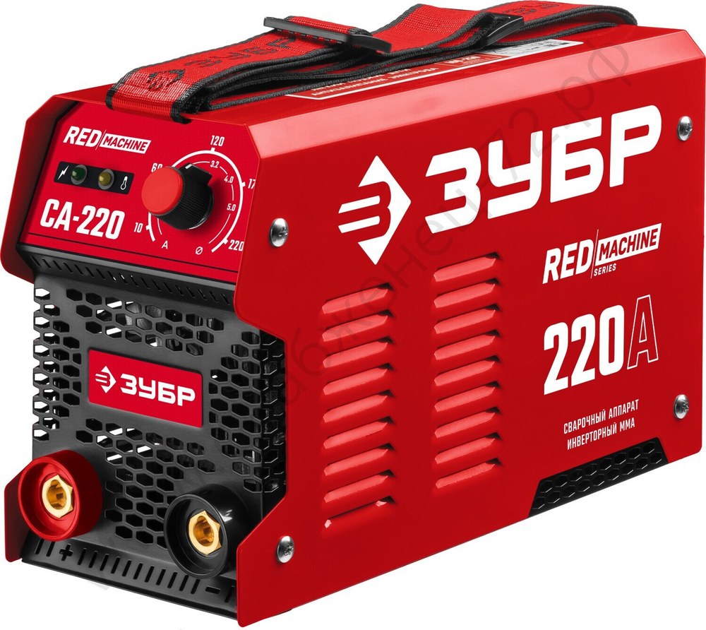 ЗУБР ММА, 220 А, RED MACHINE, сварочный аппарат инверторный, макс. электрод Ø 5.0 мм (СА-220)