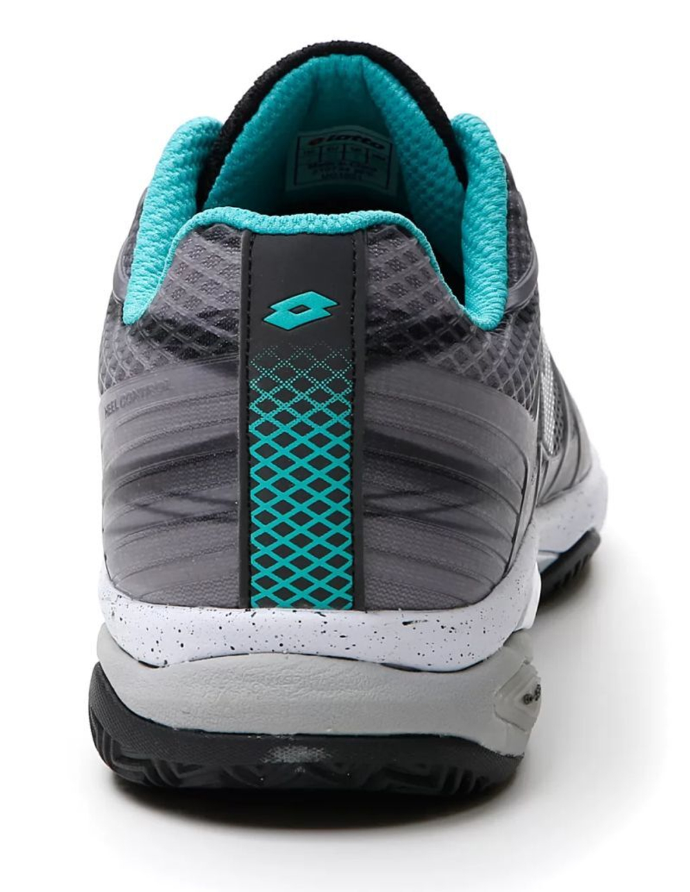 Мужские кроссовки теннисные Lotto Mirage 300 Clay - all black/all white/green