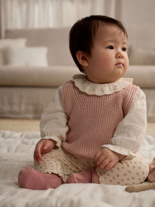 Комплект из трех предметов для малышей Next E65-157, Розовый, Молочный