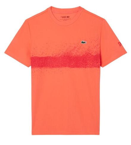 Мужская теннисная футболка Lacoste Tennis x Novak Djokovic - Оранжевый