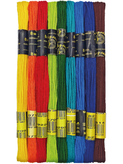 Наборы ниток мулине для вышивания ПНК Киров 9 шт.