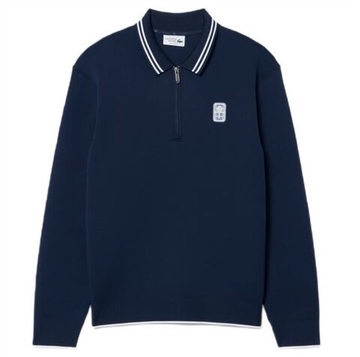 Куртка теннисная Lacoste Tennis Heritage Polo Collar Zipped - midnight blue
