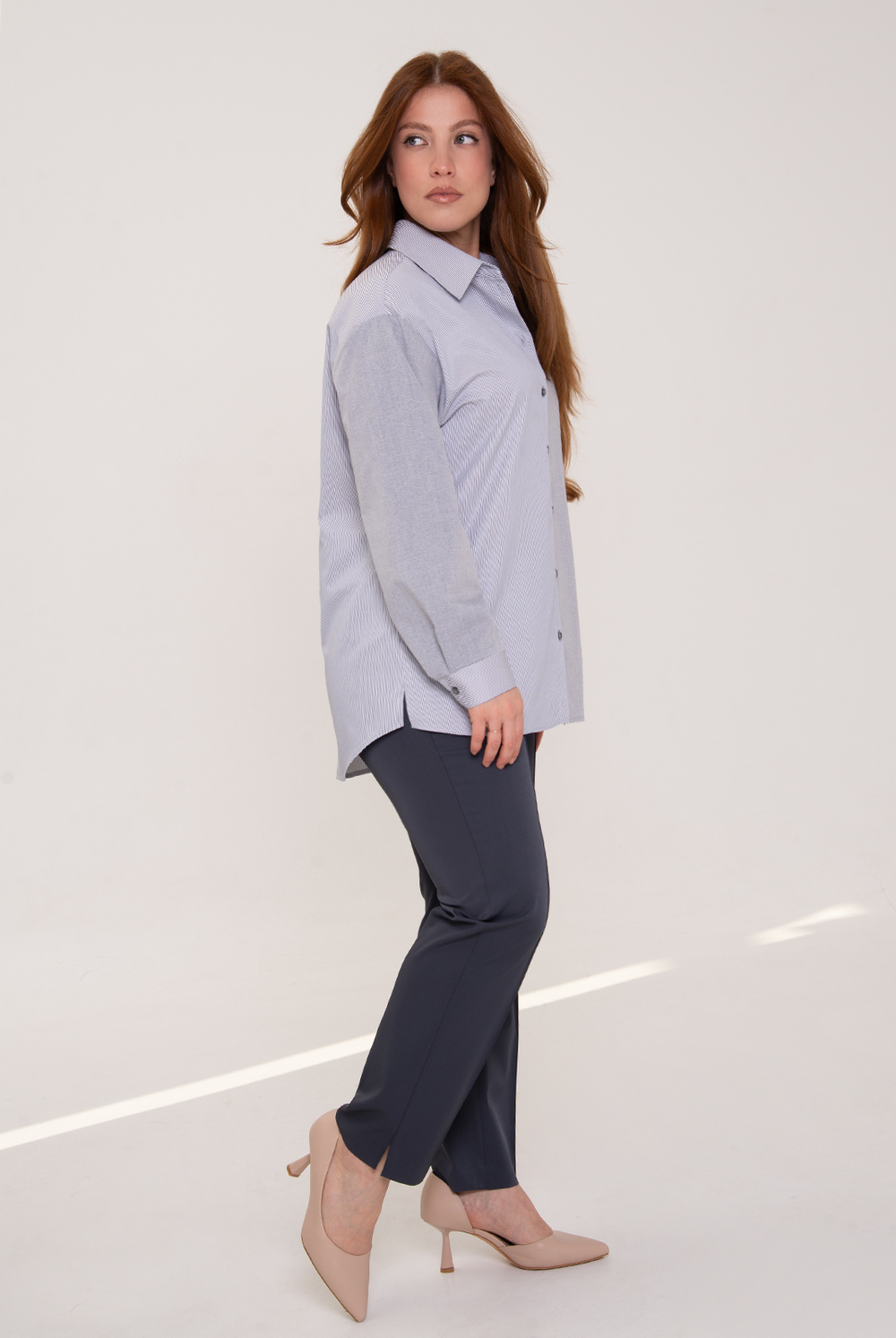 Блузка женская 4774з, Серая полоса #516Сер094774з