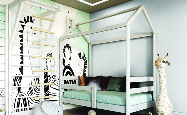 КРОВАТЬ СКАЙ МАССИВ БЕЛЫЙ АНТИЧНЫЙ