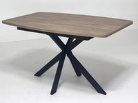 Стол ARKANSAS 130 Бетон Портленд / Черный М-City