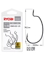 Крючок офсетный рыболовный RWH-05 №3/0 ( упк по 5шт)