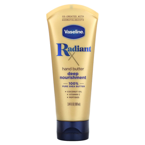 Vaseline, RadiantX, масло для рук с глубоким питанием, 101 мл (3,4 жидк. унции)