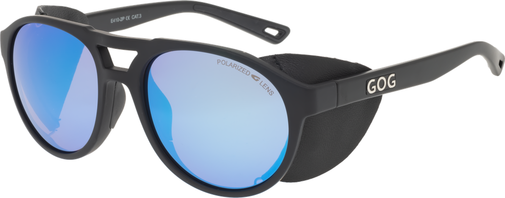 Спортивные очки GOG Nanga / Matt Black / Polarized Reflex White-Blue