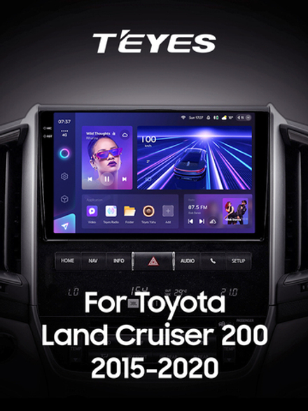 Teyes CC3 2K 9"для Toyota Land Cruiser 200 2015-2020