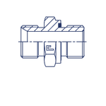 Штуцер FE BSP 5/8" BSP 1/2"