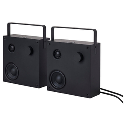 IKEA VAPPEBY  (ИКЕА ВАППЕБЙ)  -  Колонки Bluetooth, черные/2 шт gen 3, 20x20 см