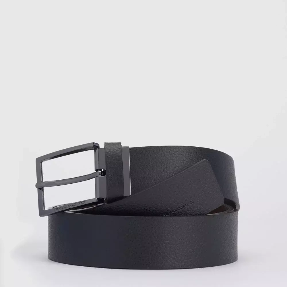 Ремень двусторонний кожаный Piquadro Modus Special/Black-brown