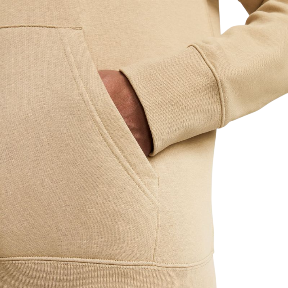 Куртка теннисная Nike Club Fleece Pullover - parachute beige/parachute beige/white