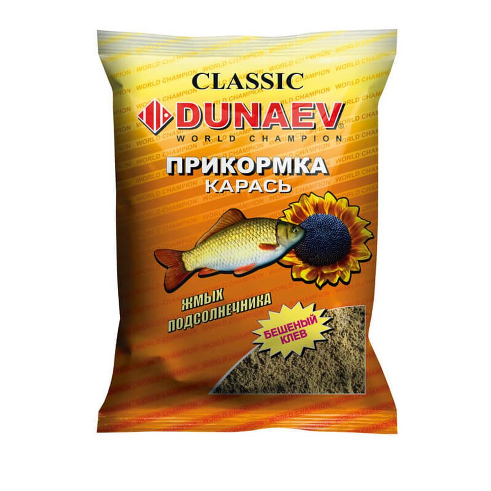 Прикормка &quot;DUNAEV КЛАССИКА&quot; 0.9кг Карась Жмых Подсолнечника