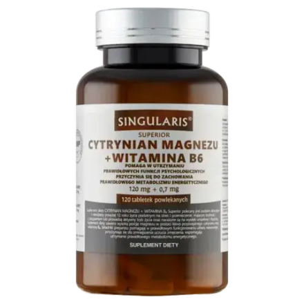 Singularis Superior Цитрат магния + витамин B6 - 120 таблеток
