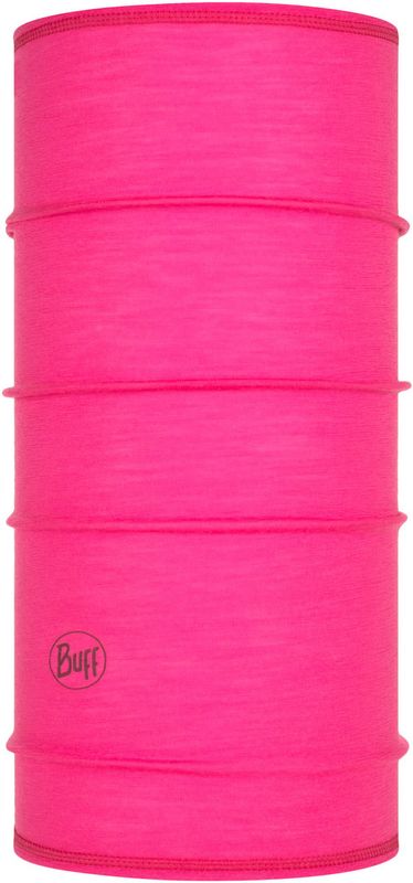 Тонкий шерстяной шарф-труба детский Buff Wool lightweight Solid Pump Pink Фото 1
