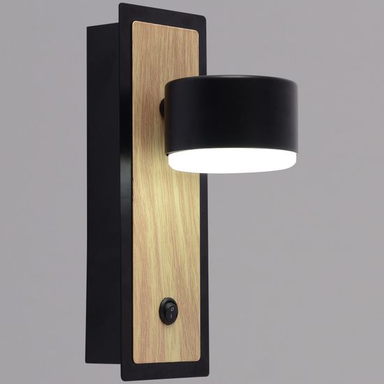 12540-0.2-01 BK+WOOD светильник настенный