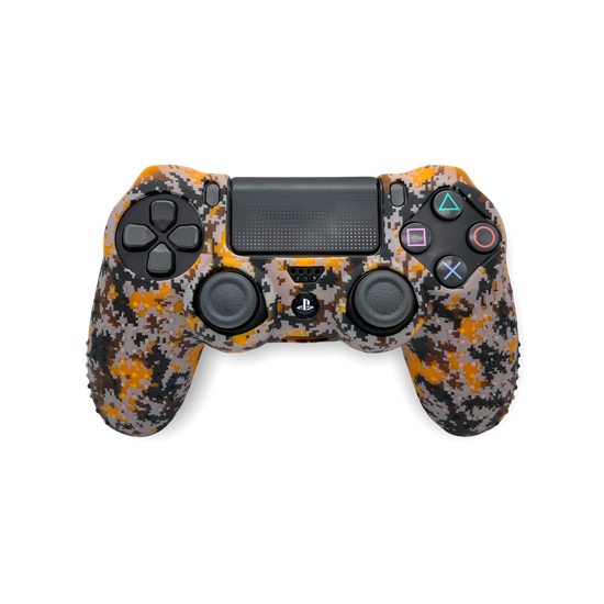 Силиконовый чехол для DualShock 4 PS4 пиксельный камуфляж