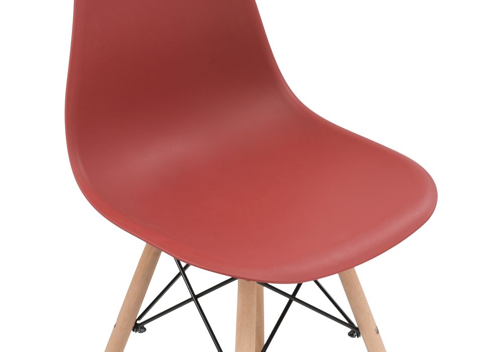 Пластиковый стул Eames PC-015 bordeaux