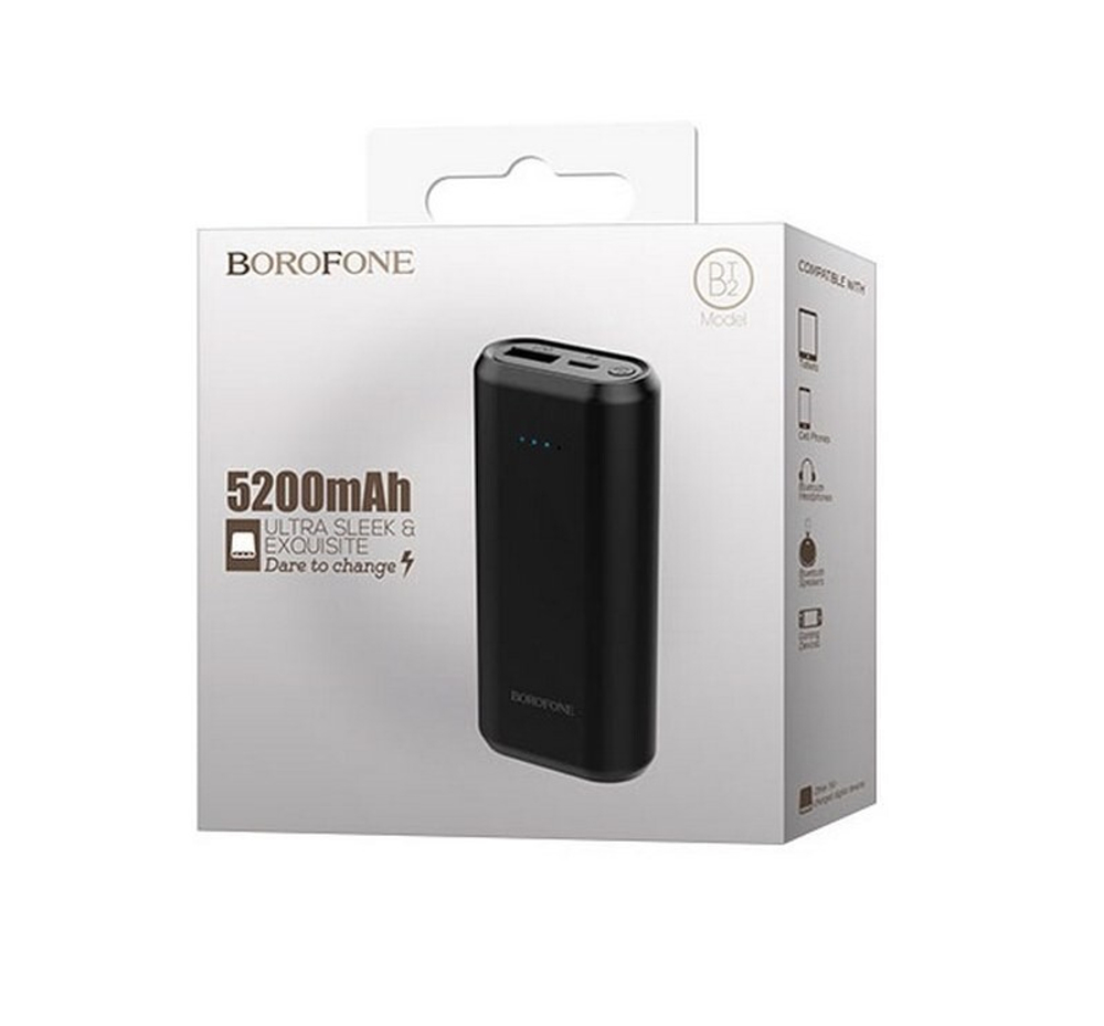 Портативный аккумулятор BOROFONE BT2 5200 mAh (черный)