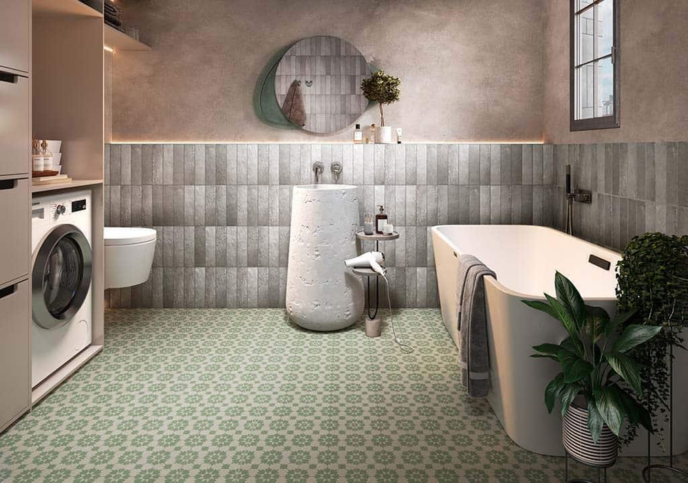 Geotiles Terracotta White Old 7x28