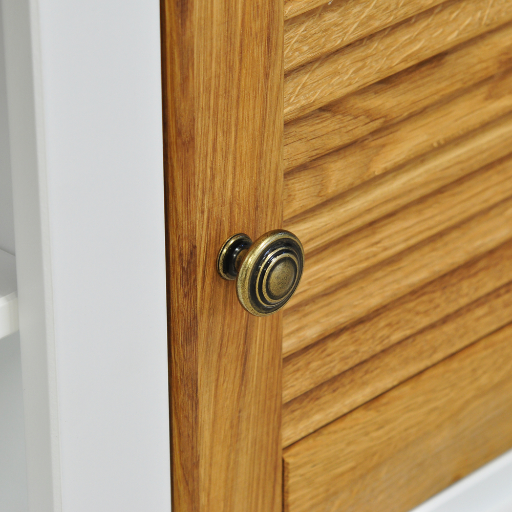 Обувница в прихожую Асти, с сиденьем из МДФ и натурального дуба