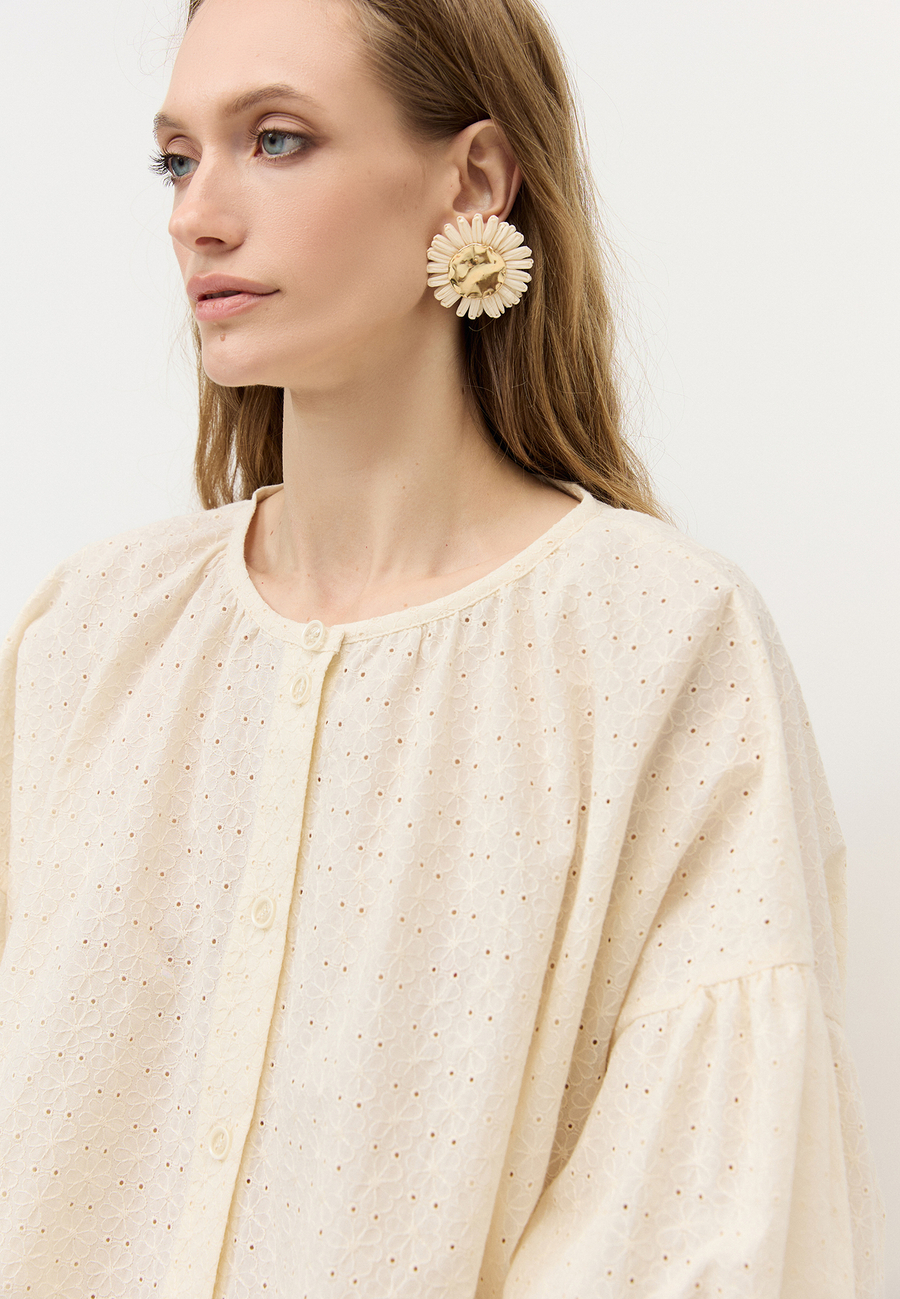 Блуза ажурная