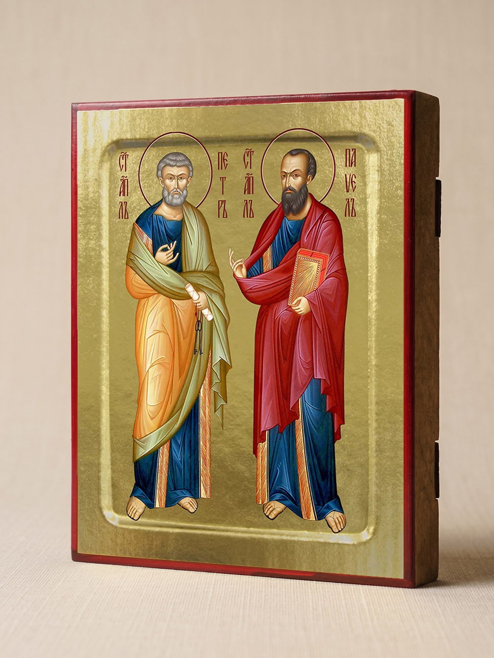 Икона Петра и Павла, апостолов на дереве: 125 х 160 (Синопсисъ)