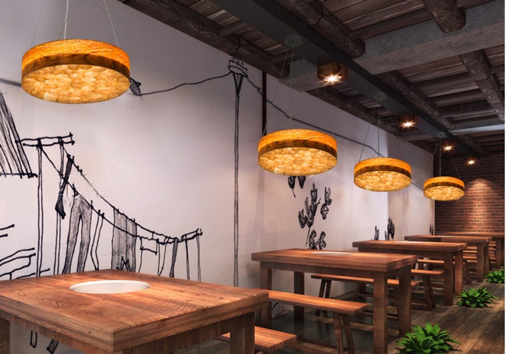 Pendant design lamp Spiro by LZF D80 (Black)