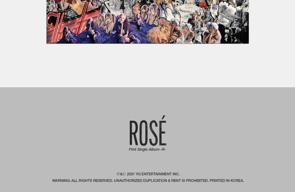 Альбом ROSE (BLACKPINK) - -R- 1st Solo Single Album