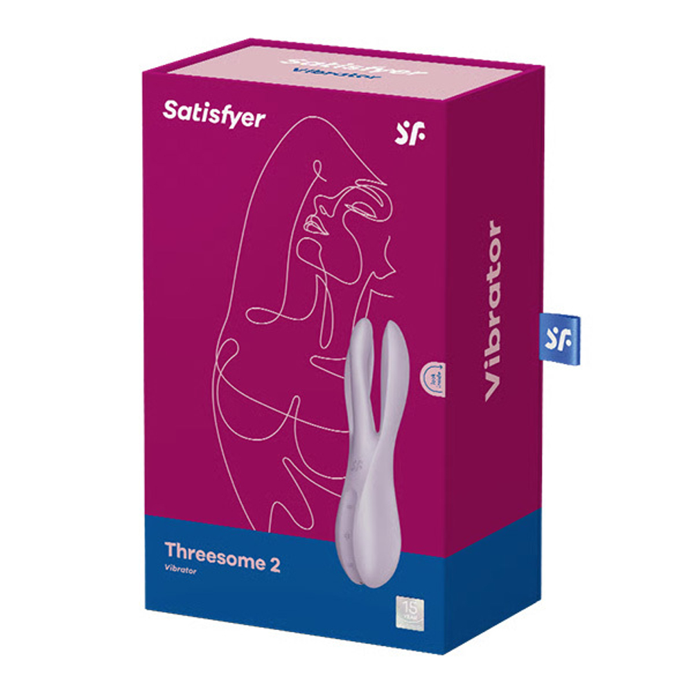 Вибростимулятор 14см Satisfyer Threesome 2 Violet