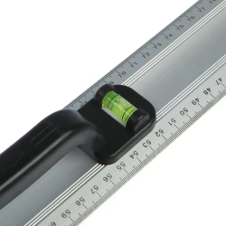 Линейка-уровень Тундра, металлическая, пластиковая ручка, 2 глазка, 1200 мм