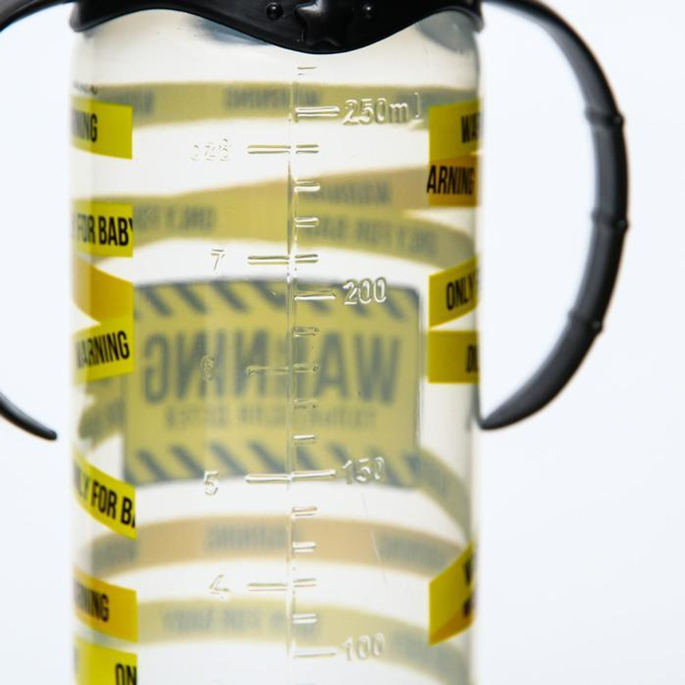 5399492 Бутылочка для кормления WARNING 250 мл цилиндр, с ручками