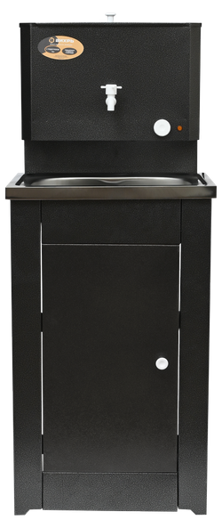 Умывальник дачный "Комфорт" ВИХРЬ с подогревом, нержавейка, серебро