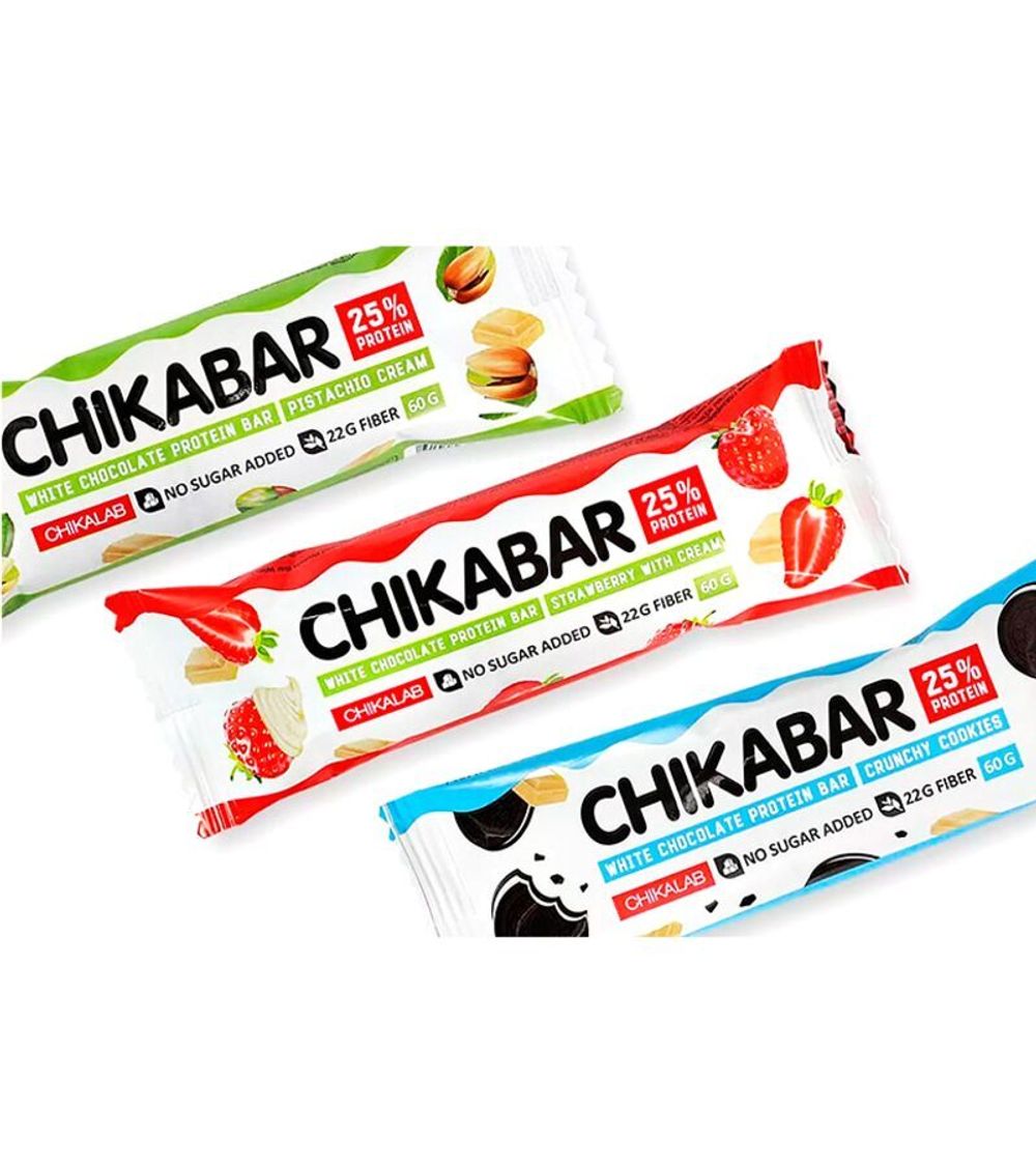 CHIKABAR батончик глазированный с начинкой 60 г