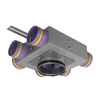 Присоединительная коробка проходная KVF 160/125/90×6 на 6 выходов