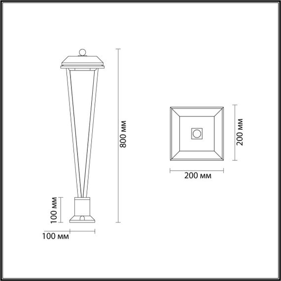 Уличный светодиодный светильник Odeon Light Nature Bearitz 6655/12GL3