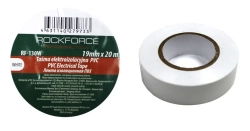 Лента изоляционная ПВХ 19мм x 20м (белая) RockForce##Rock FORCE RF-130W