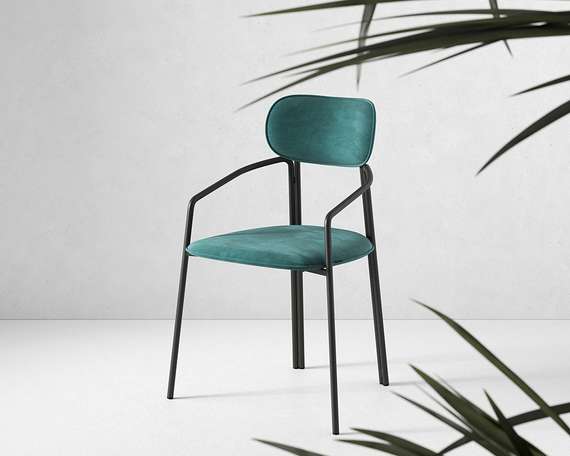 Стул Ror, Round, зеленый велюр