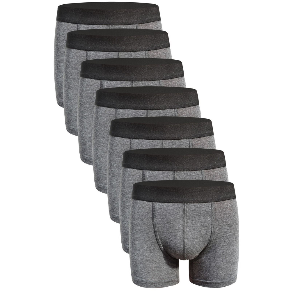 Набор из 7 темно-серых трусов-боксеров Darkzone (Размер: XXL) (Цвет: темно-серый)