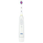 Oral-B, 3D White, Pro 100, зубная щетка на батарейках, белый цвет, 1 зубная щетка