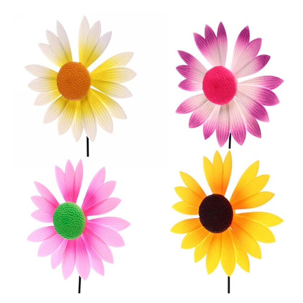 Штекер садовый "Ромашка" 13*60см ветрячок