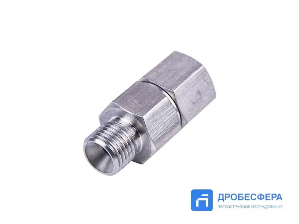 Вертлюг для окрасочного пистолета 1/4" гайка х 1/4" штуцер короткий