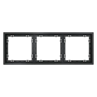 Рамка пластиковая VOLTUM S70 на 3 поста, (графит)