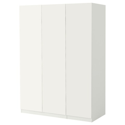 Распашной шкаф FARDAL PAX IKEA трехсекционный (белый)  150*50*220