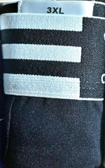 Трусы мужские "Adidas" 1 шт., бамбук, размеры 2XL, 3XL, цвета голубой, синий, серый, красный, чёрный