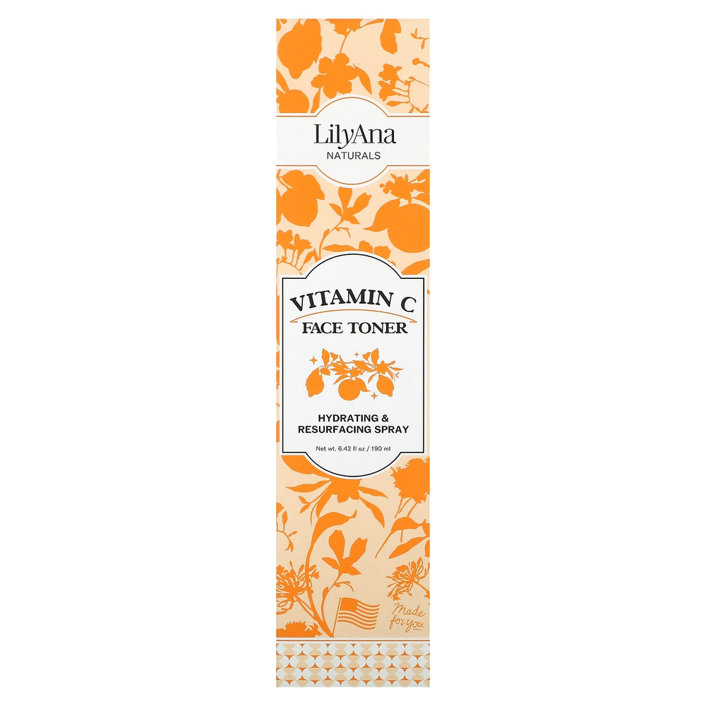Lilyana Naturals, Тоник для лица с витамином C, 190 мл (6,42 жидк. унц.)