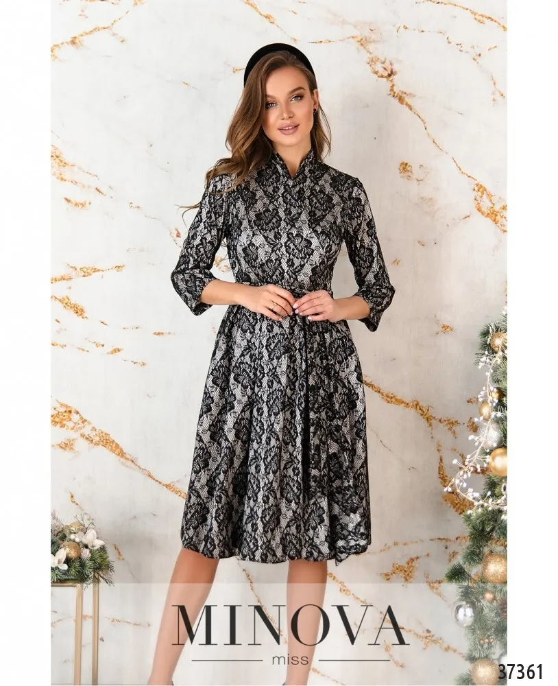 Платье 4069-белый Minova